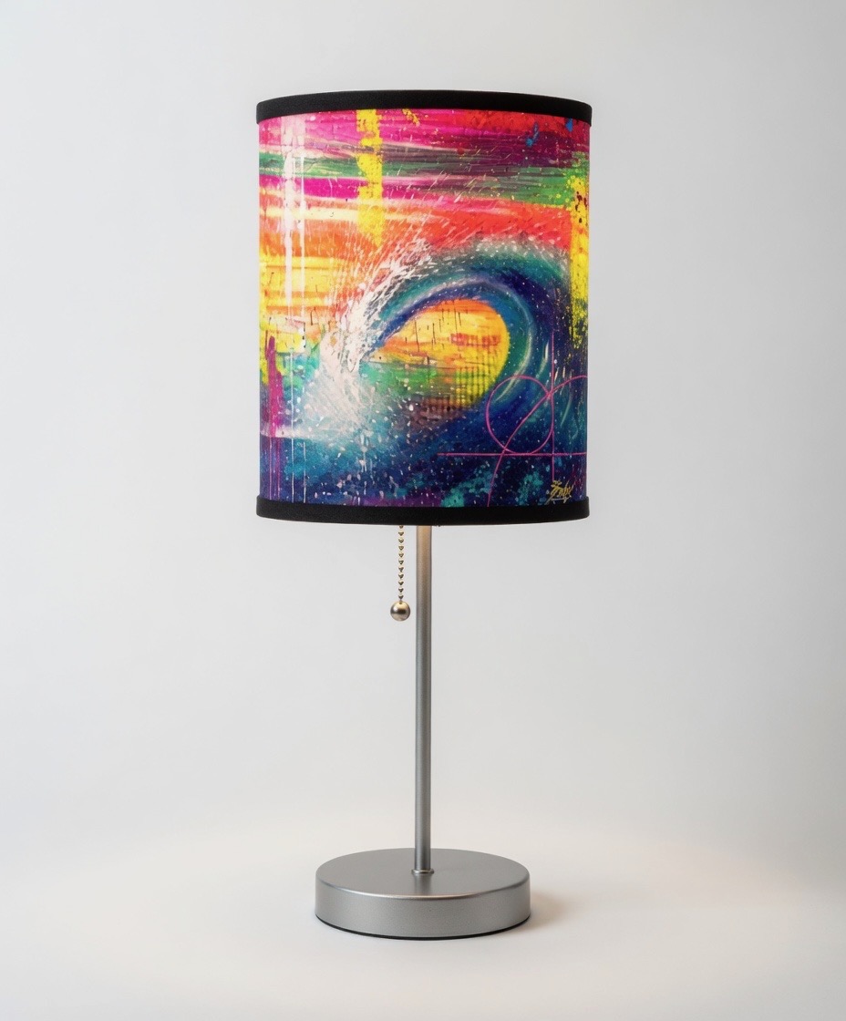 Finished Shady AF lamp in the studio